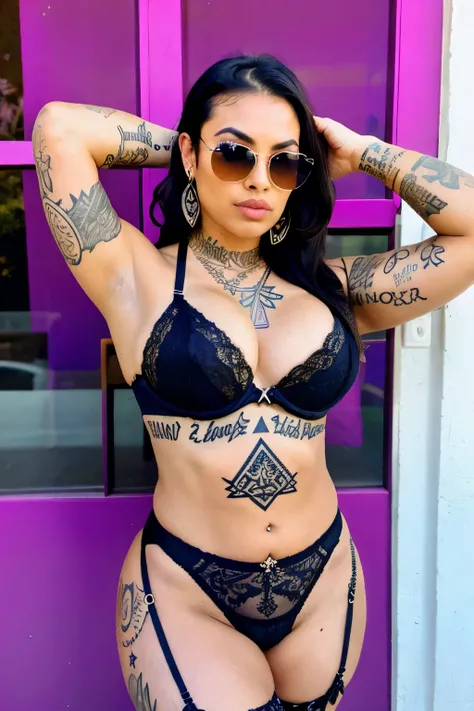 a sexy  thick 
California west coast ((chola)) (barrio) (sexy) (perfect eyebrows) (tattoos cancer  symbol) (tattoo aztec symbol) (Consisted tattoos) (sexy lingerie ) (sunglasses on top of the hair)




