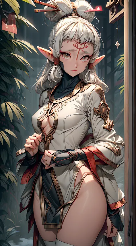 paya, cute  elf,(((little ,tiny little body,little))),(((6 years old))),((anime elf  with extremely cute and beautiful blonde hair)), (((elf))), (((elf ears))),

(((flat chest))),((((white hair:1.35,messy blonde hair,colored inner hair,ear breathing)))),((...