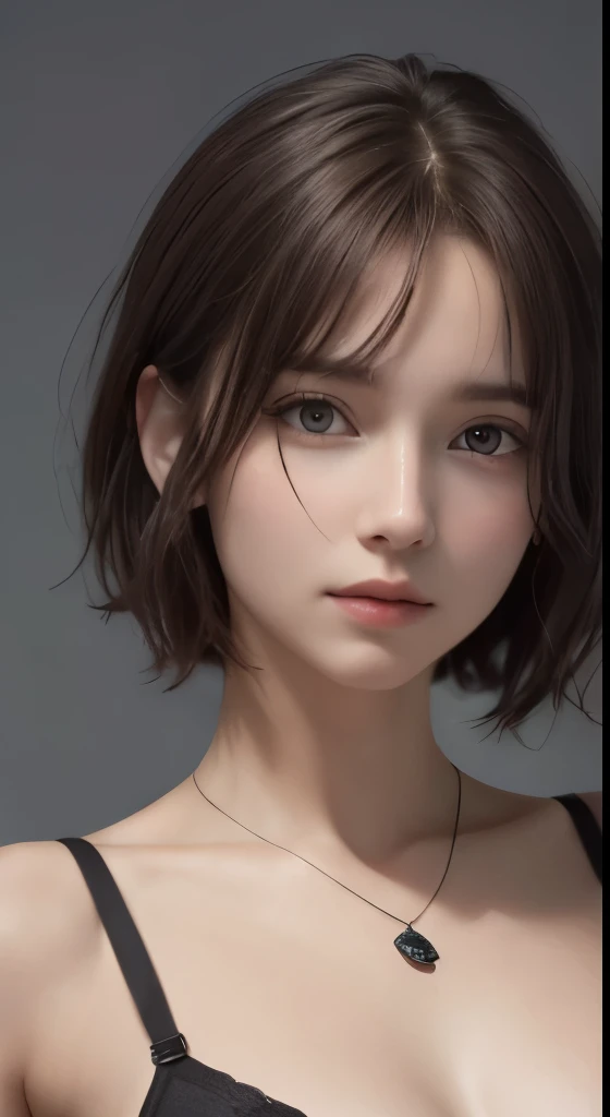 ,(((highest quality, 8k, masterpiece))), sharp focus, (perfectionな体型を持つ美しい女性), thin, cinematic lighting、perfection、soft light、high resolution skins:1.3、realistic skin texture、30 year old mature woman、small face、no makeup、short hair、dark brown hair、Detailed...