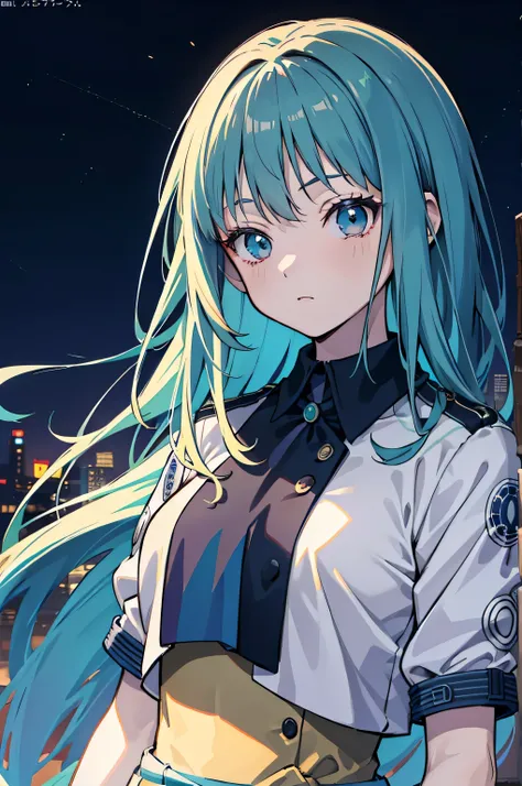 intricate costumes, Cool costume blueprints, intricate garments, green hair, whole body, ASCII art style girls, beautiful, まだanimeから, anime静止画, anime screenshot patterns, レトロanime , beautiful girl face, anime Girl, Low girl aesthetics, 90年代のanimeの美学, デジタルa...