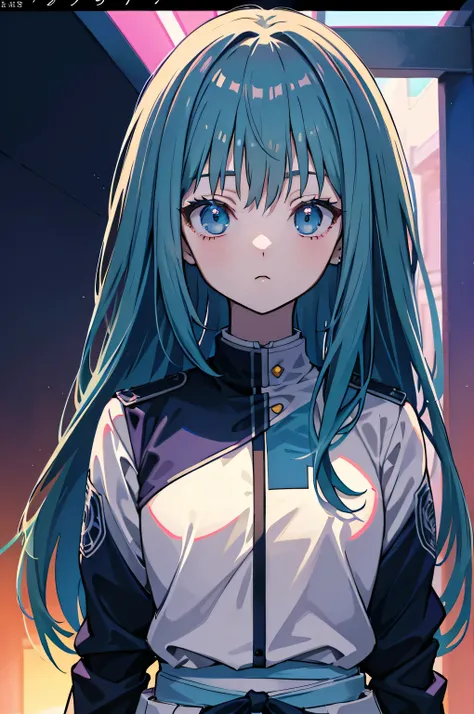 intricate costumes, Cool costume blueprints, intricate garments, green hair, whole body, ASCII art style girls, beautiful, まだanimeから, anime静止画, anime screenshot patterns, レトロanime , beautiful girl face, anime Girl, Low girl aesthetics, 90年代のanimeの美学, デジタルa...