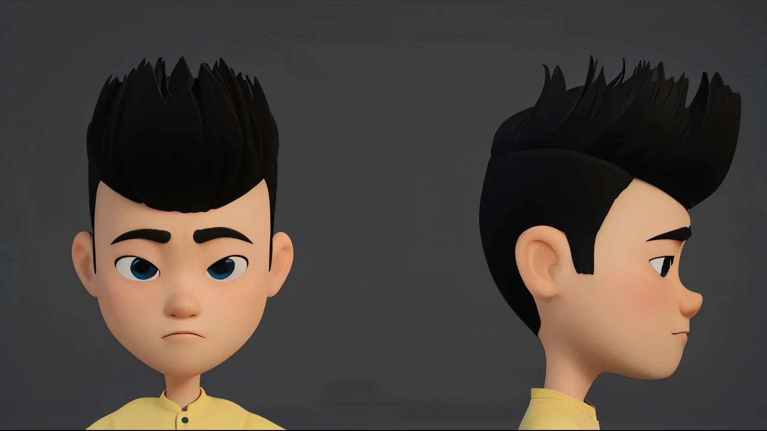 garoto asiatico, estilo pixar, alta qualidade, melhor qualidade