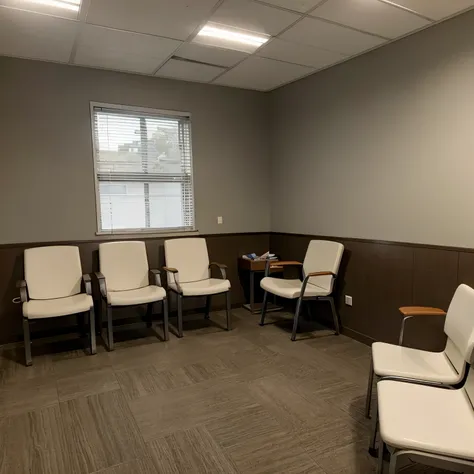 Realistic emergency vet waiting room