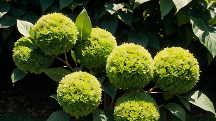 ball bush，HD，green leaves