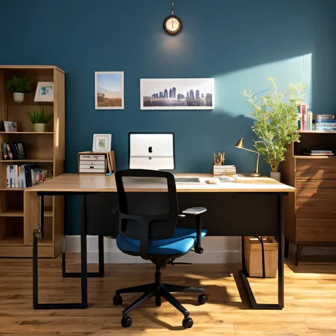 The office of the near future　desk and chair　wide