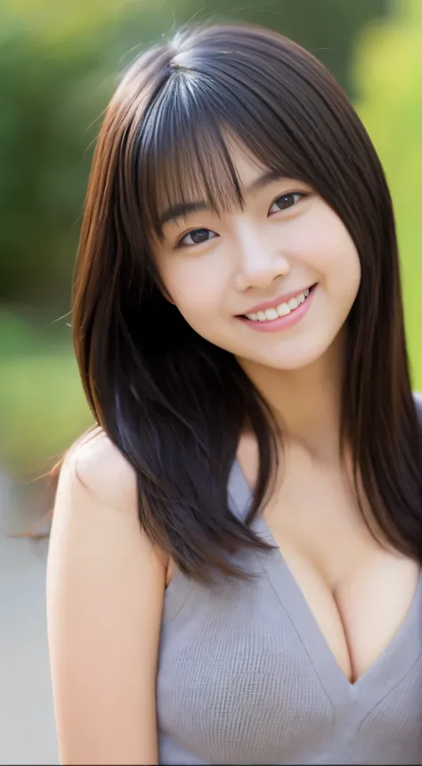 Japanese ),((beautiful girl)),cleavage,An expression that imagines something pleasant:1.2,(perfect body beauty:1.2),((perfect body)),(shy smile),beautiful teeth,