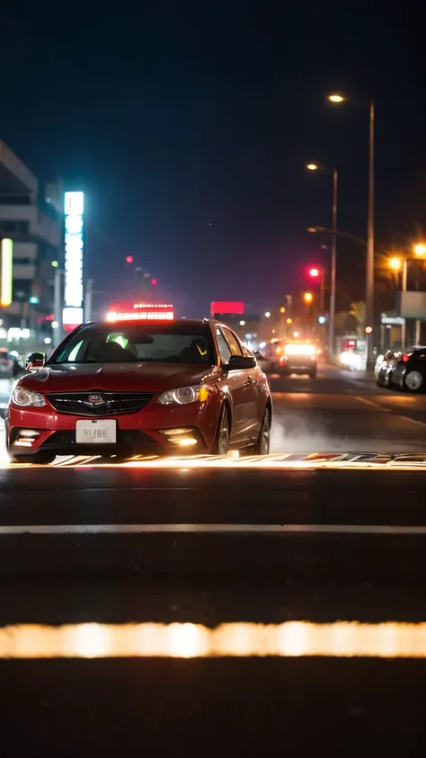  Jeff is driving a car while he is drinking alcohol. The scene takes place on a highway at night.

car, man, highway at night, alcohol, dangerous, risky, thrilling, fast-paced, intense, adrenaline rush, blurred lights, speeding, reckless behavior, headligh...