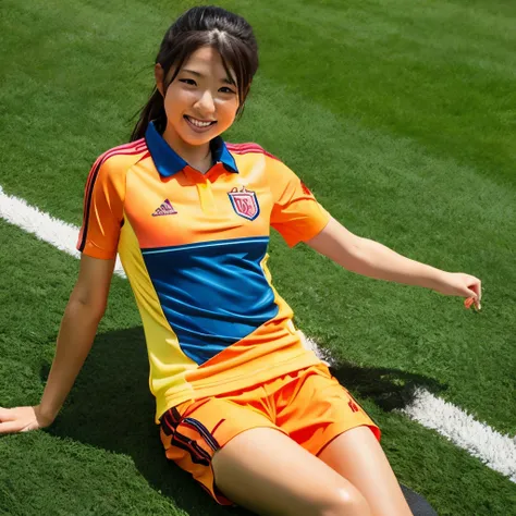 womens soccer,soccer uniform,soccer field,whole body,beauty,hot,cool