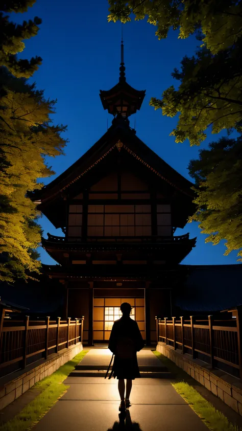 Prophet、silhouette、Japan、sacred place background、