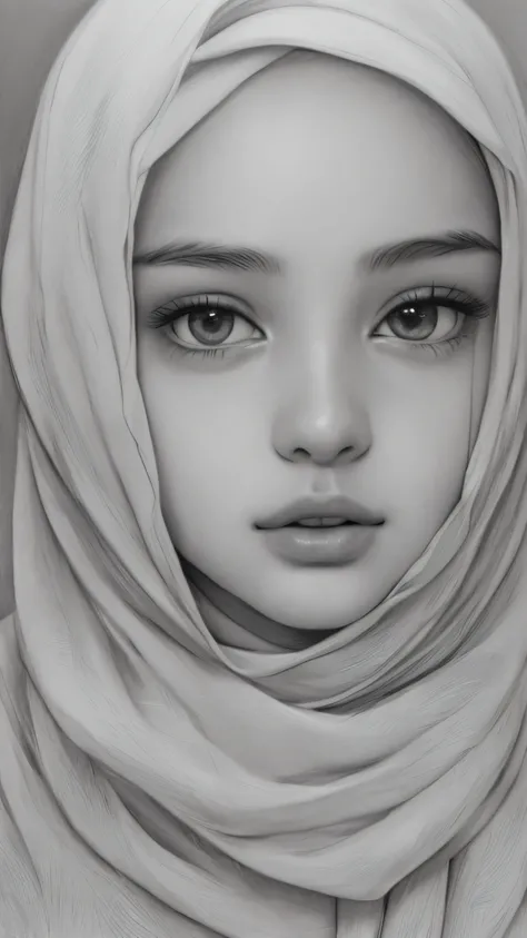 (best quality, high resolution), full screen of angel face, malay hijab girl, perfect eyes, perfect nose, perfect lips, delicate and defined facial features, ethereal glow, soft and gentle lighting, flawless skin texture, intricate details, captivating exp...