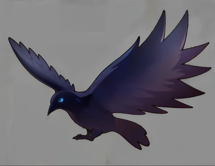 dark purple bird