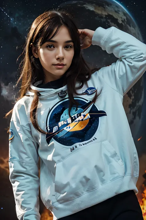 Logos para sudadera de astronauta animado