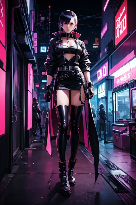   anime cover cyberpunk artificial futuristic in neo Tokyo with androgynous antagonist hacker ,,  revolution, Philosophy , apocalypse  , Cyberspace, digital cowboys , v-revenge, bastard 
