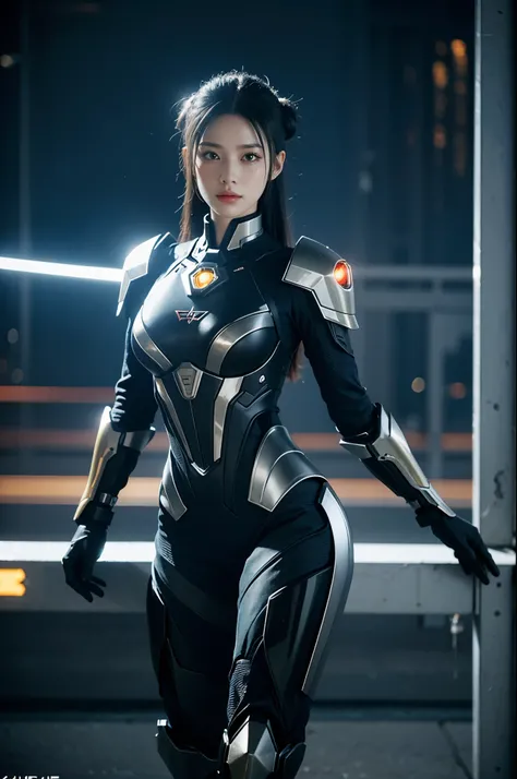 game art,best picture quality,Highest resolution,8k,((A half-length photo)),((portrait)),(rule of thirds),Unreal Engine 5 rendering works, (Future girl),(female warrior), 22-year-old young hacker),(ancient oriental hairstyle),(Beautiful eyes full of detail...