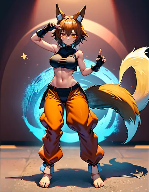 ultra-detailed, ((fox girl)), ((medium hair)), ((fox ears)), ((fox tail)), ((full body)), ((perfect body)), ((medium breasts)), ...