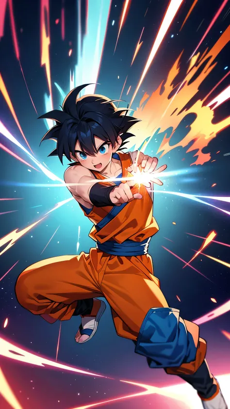 Goku fighting with zeno in true ultra instinct