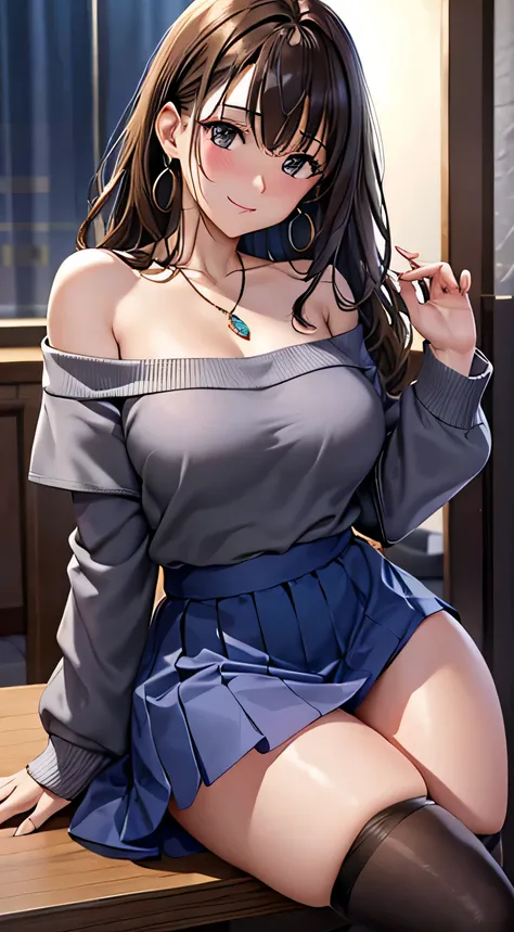 (table top, highest quality, High resolution, , perfect pixel, 4k,), 1 girl, single, alone, Beautiful woman、I could see the whole body、 ((Wavy mid-hair, bangs, brown hair)), ((brown eyes, beautiful eyelashes, realistic eyes)), ((detailed face, blush:1.2)),...