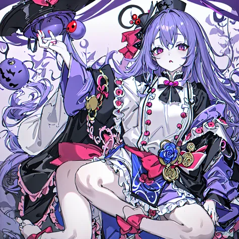 downer girl,((sketch style))jiangshi costume,A dull look,barefoot,(masterpiece 2.0),(best quality2.0),(High quality2.0),(ultra high res),(best aesthetic),(16k),(ultra-detailed1.2)