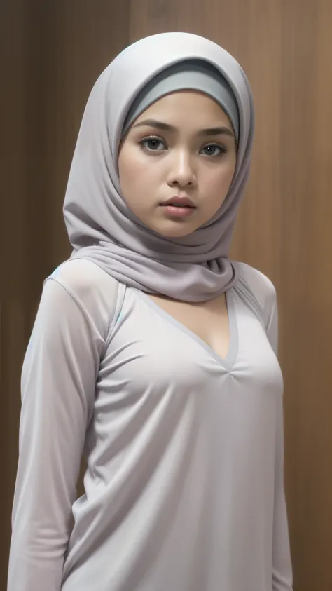 naked, angry pose, angry face, (((hijab malay girl))), masutepiece, high quality, uhd 45k, realistic face, realistic skin feelin...