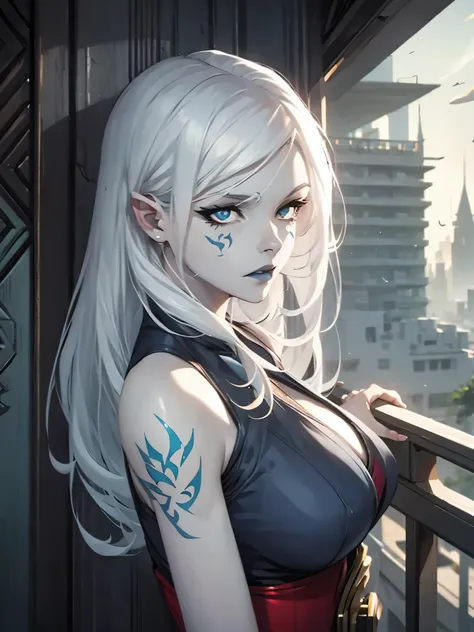 white hair