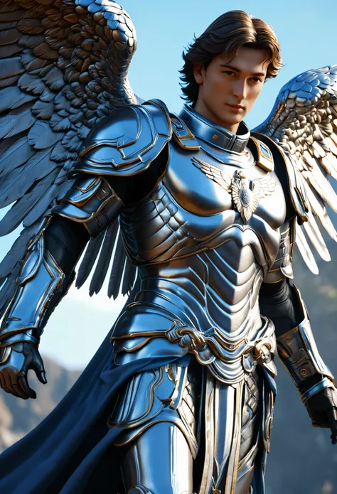 archangel michael、The last piece of the four angels,highest quality,Super detailed,High resolution,High resolution,4k,4K portrait,8k,8K portrait,unity 8k wallpaper,Detailed CG,realistic,RAW photo,real person,portrait photography,realistic,shiny skin,fine s...