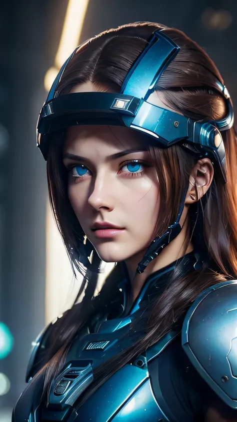 masterpiece,  最high quality, , (alone), 1 girl, look up, dim light, , horizon_(apex legend), goggles, blue eyes, brown hair, gauntlet, armor,  wear a helmet, (science_fiction), outdoors, street, neon light, cyber punk, masterpiece, 最high quality, high qual...