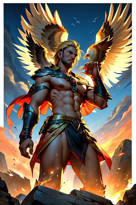 Man with blonde hair and penetrating eyes that scan the horizon, strong and agile.., Galahad of the Eagle is an imposing warrior with unparalleled skill in hand-to-hand combat.... His connection to the animal spirit of the eagle grants him keen vision and ...