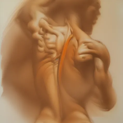 Anatomical drawing of a human figure_set 0.1 