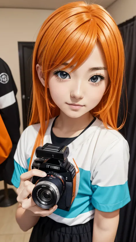 anime girl taking a picture with a camera in front,anime style mixed with fujifilm, orange - haired anime boy, anime boy, photography], anime picture, self - portrait!!!!, anime style 4 k, anime wallaper, hd anime wallaper, photography ), digital anime art...