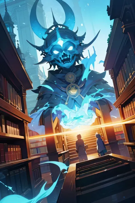 Library in another world　fantasy　magic　magic陣　ask God for guidance