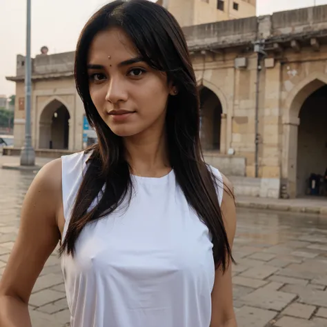 Portrait model at sabarmati riverfront 