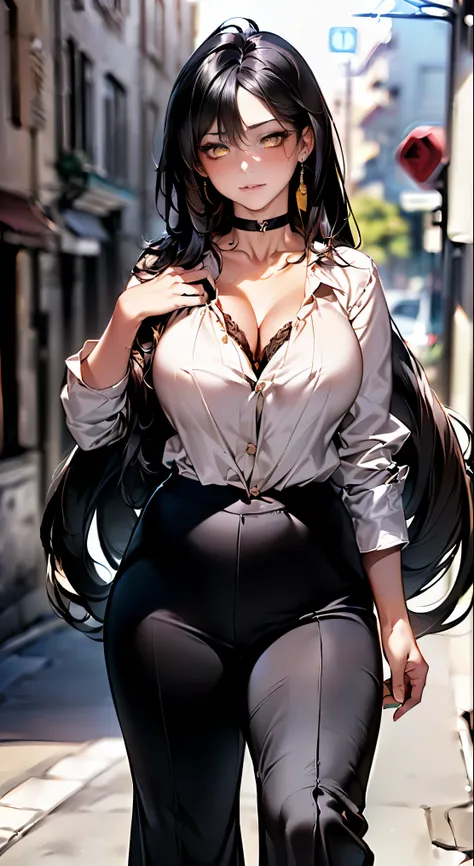 (masterpiece:1.2, highest quality), (realistic, photorealistic:1.4), beautiful illustrations, 
looking at the viewer, whole body, Front view:0.6, 
((1 female:1.9)),  ((black hair, straight long hair:1.7)), ((big breasts:1.6, big ass)) 
beautiful hair, beau...