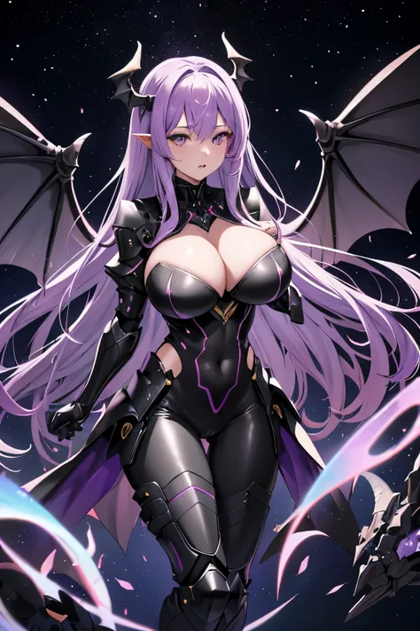 (dragon head), super huge fake tits, (pretty face), (black:1.2, Money:0.8, armored gear), ((a pair of giant wings)), dragon suit, (There is a cleavage in the chest), (skin tight yoga pants), (whole body:1), (tall legs:1.2), In front, (standing ceremony:1),...