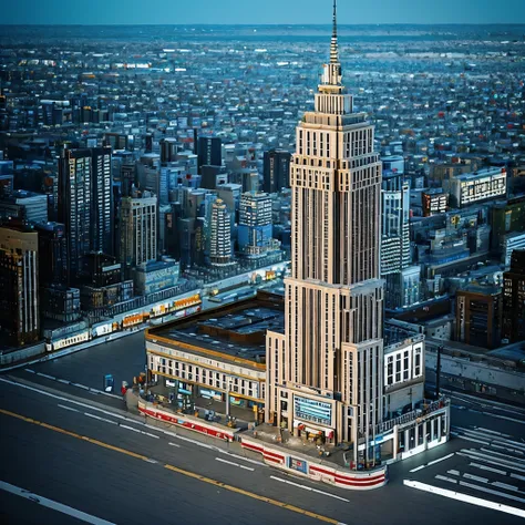 pixel game，Scene design，Isometric architecture，Empire State Building， pixel art #pixel art