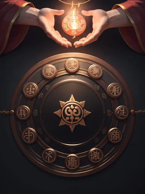 ((magic阵))，Close-up of a circular object with Light, Summoning Circle, Cast a protection spell, 黑magic咒语, Cast a powerful spell, cast a spell, summoning spell, magic和炼金武器, magic symbols, Light,  magic, holy fire spell, magic印记, cast a spell wizard, 咒语magic