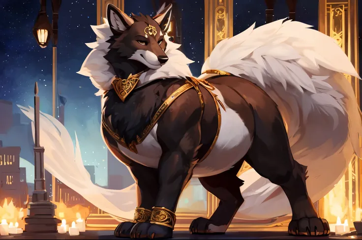 4k ultra quality, 4k full body view,(ultra high detailed body),enomorous foxtaur, detailed body,white fur,by mystikfox61, by glitter trap boy,feral paws, by bebebebebe,by morethreedee, by seibear,(choker),(thick thigh),(chubby thigh),thicc thigh,thick legs...