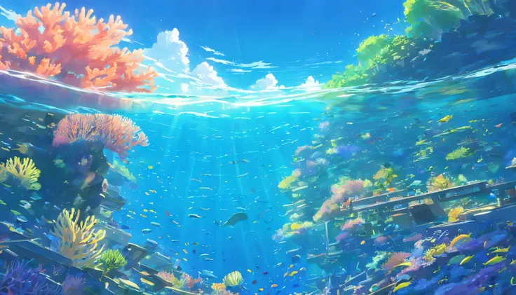 coral reef sea