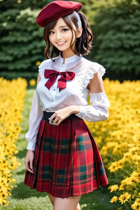 1 girl,
break
//Fashion traditional scottish piper costume,
A knee-length kilt skirt featuring a classic tartan pattern.。,
Shoulder sash in complementary or contrasting colors,
The kilt and sash match the tartan of the family or clan.、Can increase reliabil...