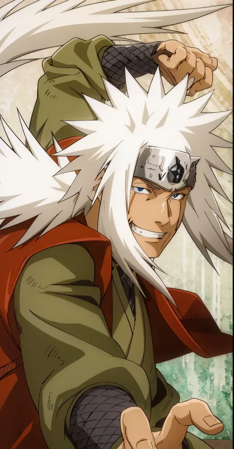 1 white-haired man, alone,white hair, blue eyes, spiked hairstyle,  , long sleeves,   giggle