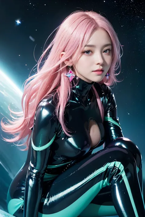 (8K, top-quality, masterpiece:1.2), (realistic, photorealistic:1.37), Super Detail, One girl, (Highly detailed), (beautifully detailed eyes), (of the highest quality), (super detailed), (masterpiece), (Detailed face),20yr old, 1 girl, (pink hair,long hair)...