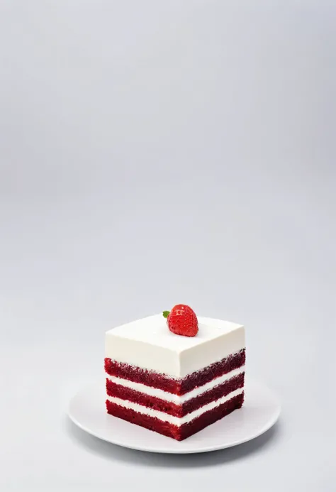 a piece of cake, white background