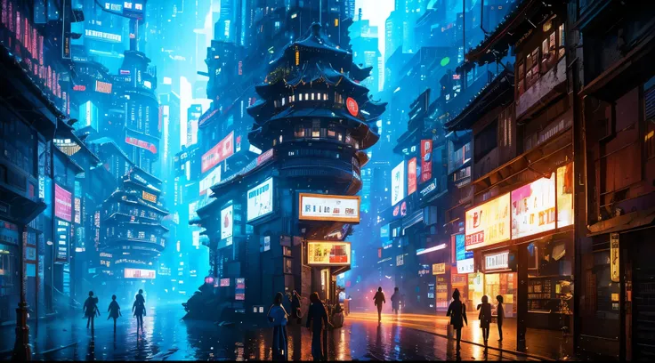 pixel game，Scene design，cyberpunk， pixel art #pixel art