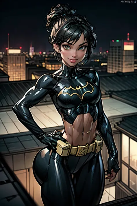 (best quality,4k,8k,highres,masterpiece:1.2),ultra-detailed),hdr,uhd,(masterpiece, best quality),1girl, solo, cassandra cain, ba...