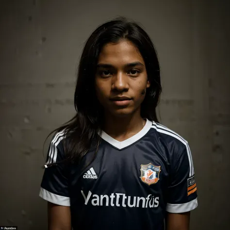 Play a Corinthians fan called Arthur, he is dark-skinned and has straight hair and is 10 years old