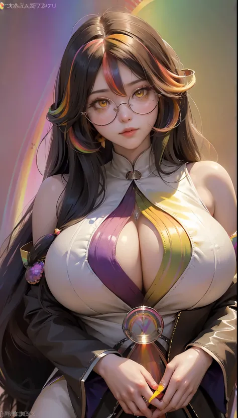 (1 girl:1.3)、solo、__body parts__、official art、unity 8k wallpaper、super detailed、Cosmetology and aesthetics、big breasts beautiful、master piece、best quality、fantastic atmosphere、calm color palette、feeling calm、soft shades、sexy nun、 ((((giant glasses, otaku g...