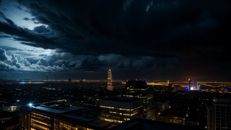 (best quality,highres:1.2),stormy night,cloudy skies,dark and dramatic atmosphere,rain 