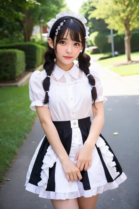 Girl, Lady, Fluttery Skirt, Whole Body, Baby Face {Lolita} Furifuri maid nipples

