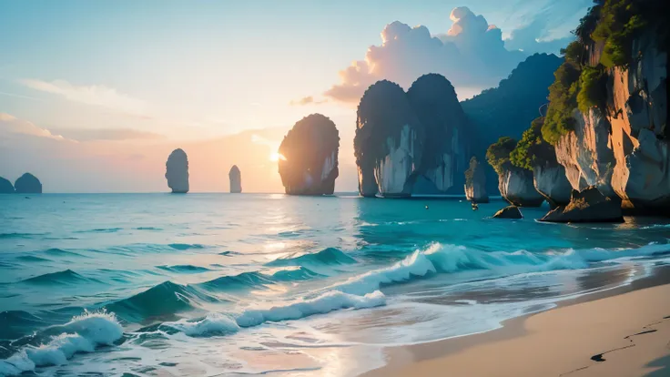 view of the beautiful sea in thailand
