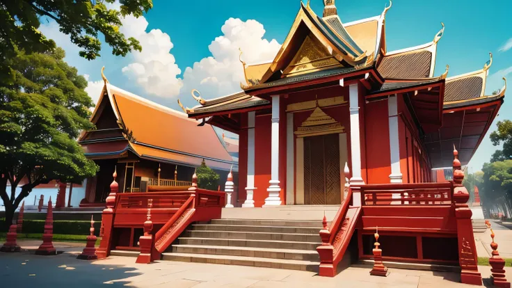 Thai temple in bangkok.
