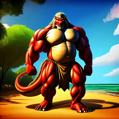  kaido,  eastern dragon king, male dragon, eastern dragon, very big muscles, hulking,  extremely strong, big abdominal muscles, hefty musclegut, pecs, muscular dad body,  Strong and robust musclegut , strong abs, sharp  claws, dragon feet claw, full body, ...